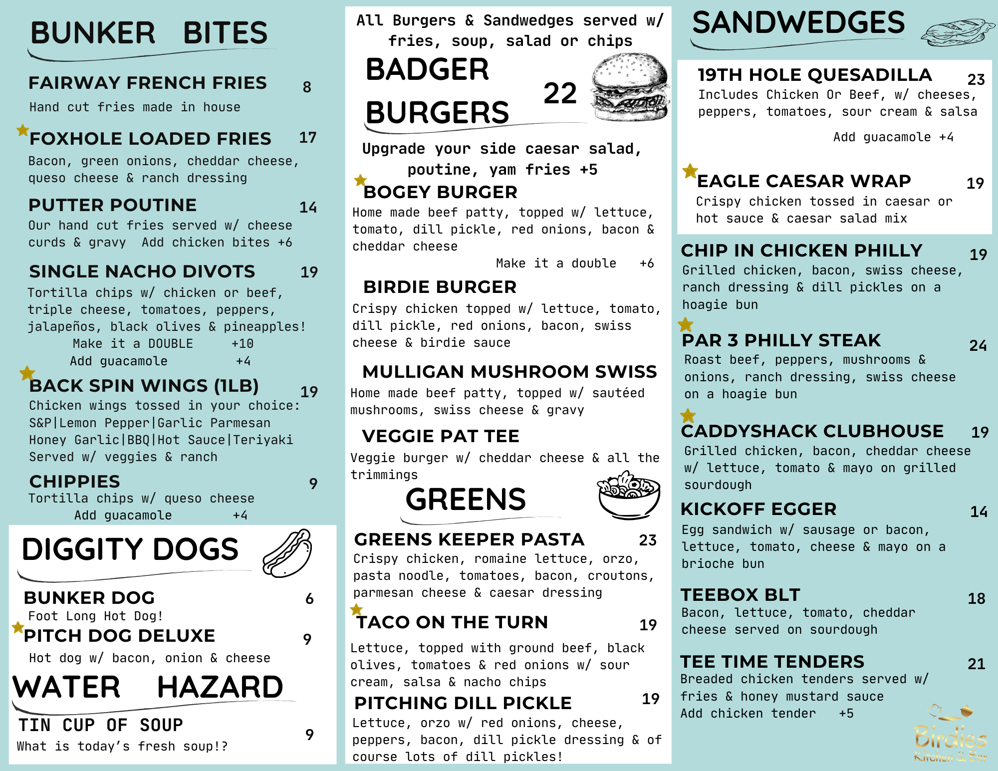Menu Front