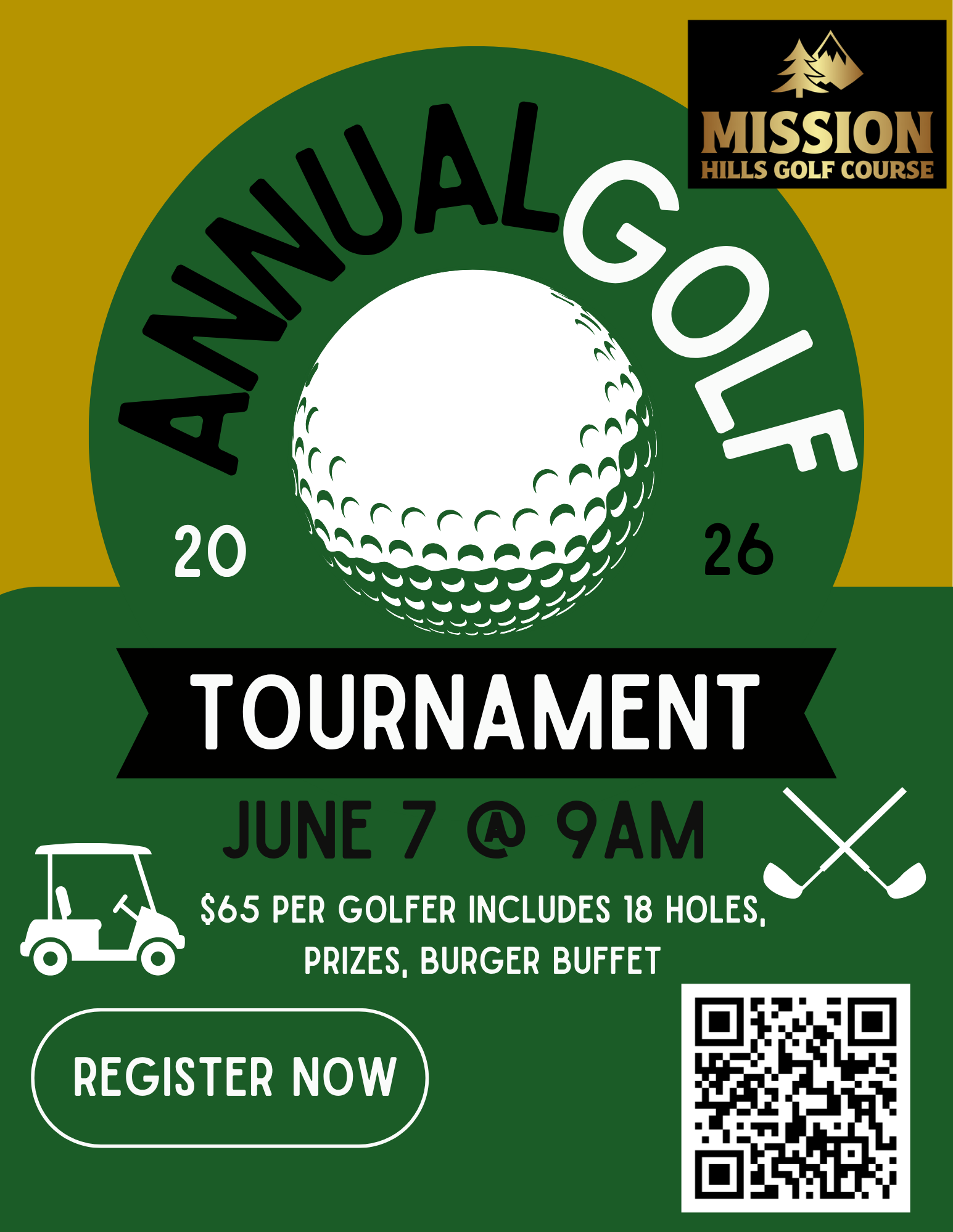 Annual 2026 Golf Tournament June 7, 2026