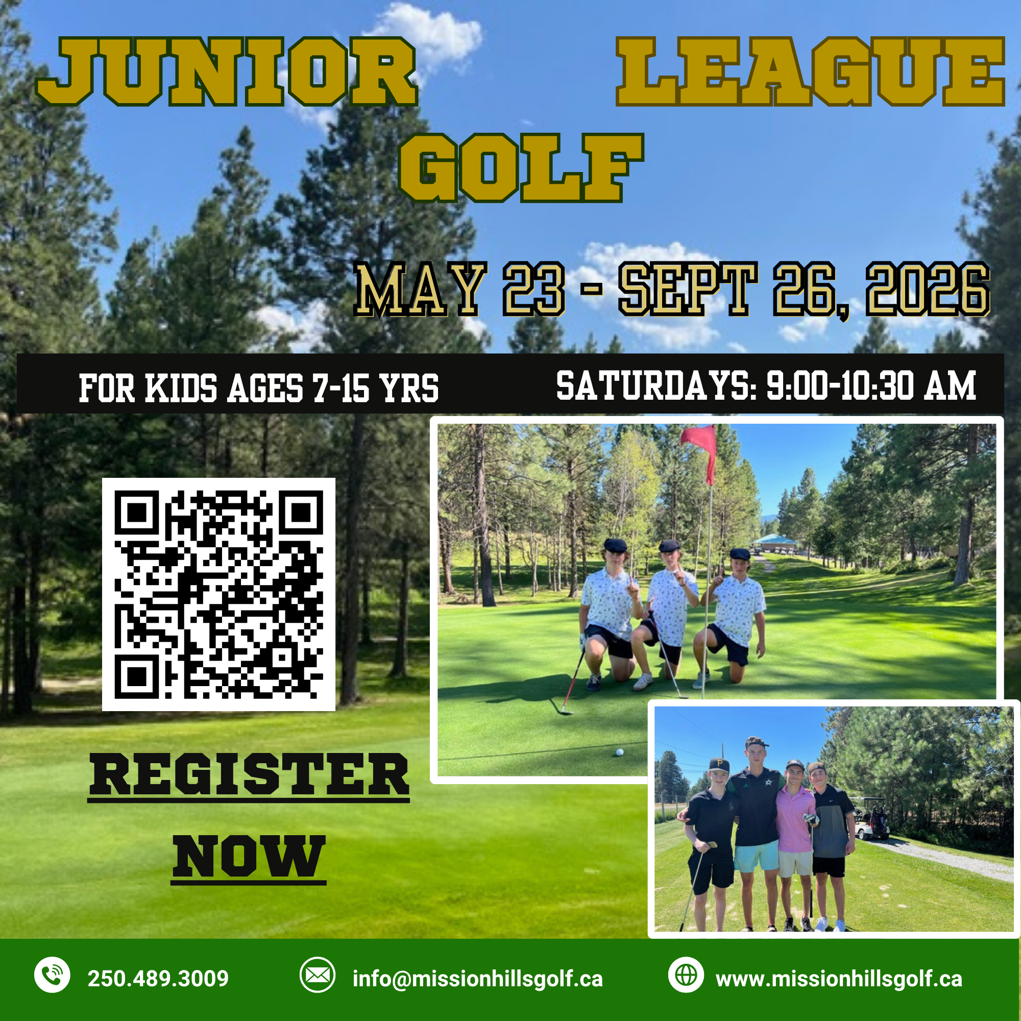 Junior Golf League Flyer (12 x 12 in)