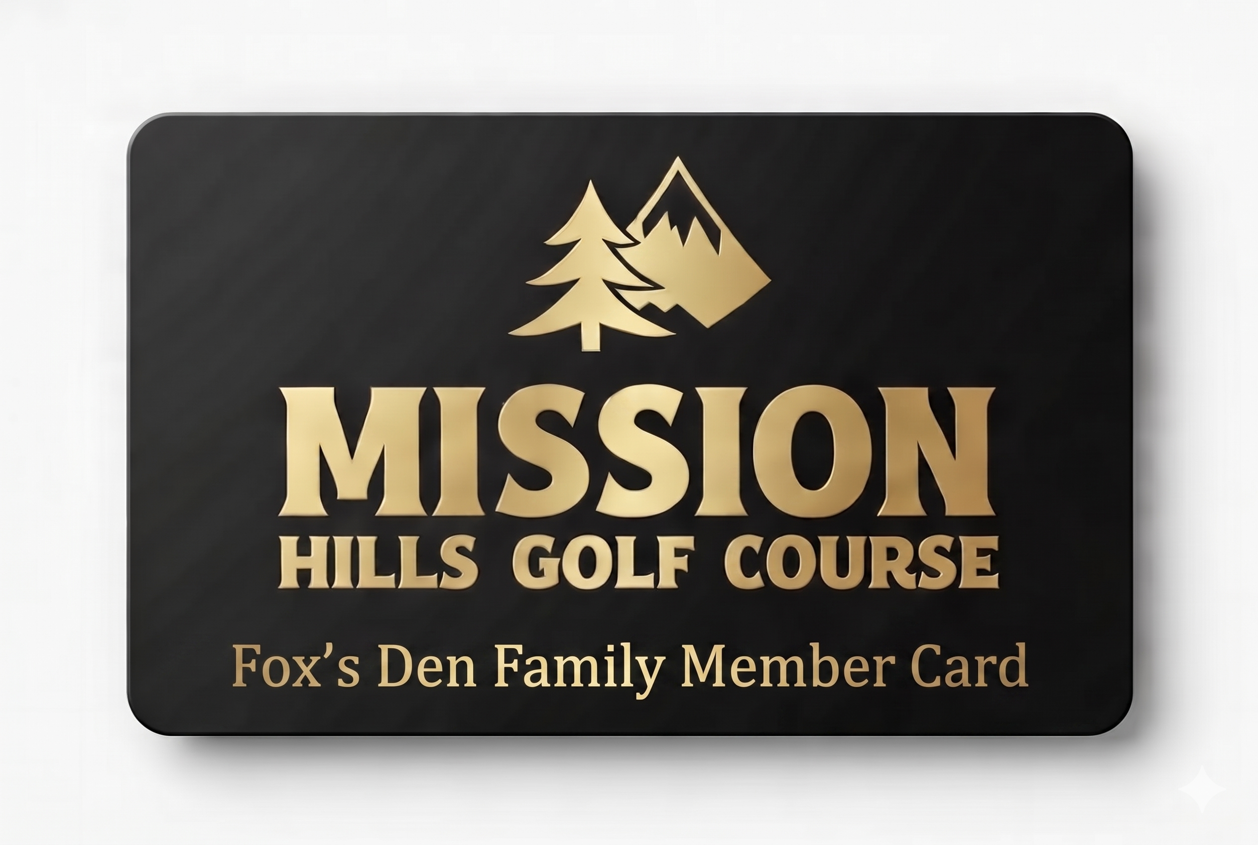Fox's Den Family Member Card